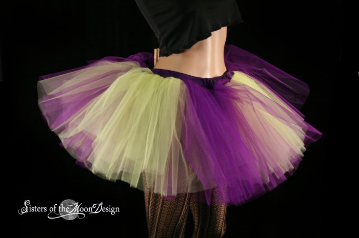 purple and yellow Monster dance tutu Adult petticoat Large