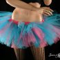 Cotton Candy Peek a boo mini tutu skirt Adult  Small