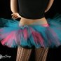 Cotton Candy Peek a boo mini tutu skirt Adult XLarge-Plus