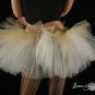 Layered two tone adult dance tutu Gold and ivory XLarge Plus