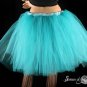 Teal Romance extra poofy knee length tutu skirt petticoat Adult Medium