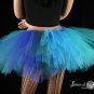 Mermaid blue, turquoise, teal and green Monster dance tutu Adult petticoat Medium