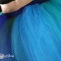 Mermaid blue, turquoise, teal and green Monster dance tutu Adult petticoat Medium