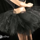 Ultimate Midnight black extra extra poofy tutu skirt Adult petticoat Small