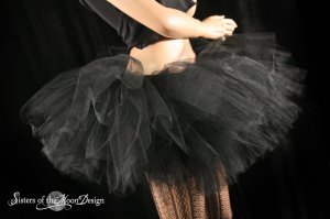 Ultimate Midnight black extra extra poofy tutu skirt Adult petticoat Large