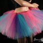 Cotton Candy Extra puffy pink, purple and turquoise adult petticoat Small