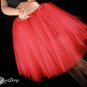 XLarge plus Red Romance extra poofy knee length tutu skirt petticoat Adult
