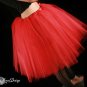 XLarge plus Red Romance extra poofy knee length tutu skirt petticoat Adult