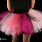 Iced Rose tutu skirt Extra puffy pinks and black adult Small