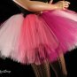 Iced Rose tutu skirt Extra puffy pinks and black adult Small