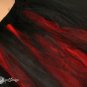 Medium floor length tutu skirt streamer formal red black adult