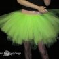 Small toxic neon green adult tutu skirt Ultra Ring Master huge poofy