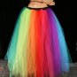 XLarge tutu skirt Rainbow Streamer floor length formal adult