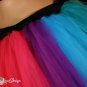 XLarge tutu skirt Rainbow Streamer floor length formal adult