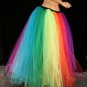 Small tutu skirt Rainbow Streamer floor length formal adult