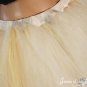 medium golden Streamer floor length tutu skirt formal antique goldadult