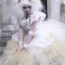 large golden Streamer floor length tutu skirt formal antique goldadult