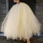 large golden Streamer floor length tutu skirt formal antique goldadult