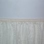 Half Slip Plus Size 1X New Ivory Lacey edge, 13 inch slit Vintage Sliperfection