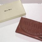 Mido Mido Ruched Leather Wallet from Italy