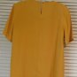Susan Graver Solid Short Sleeve Shell Medium Mustard Yellow SALE