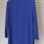 Susan Graver S.G. Sport Button Front Tunic MEDIUM Denim Blue