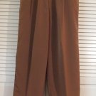 Susan Graver Peachskin Pull-on Pants (A39944) Large LIGHT BROWN