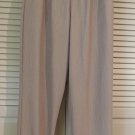 Susan Graver Simply Susan 2-Pocket Pants TOTEABLES (A33737) Large BEIGE