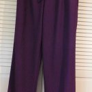 Susan Graver Drawstring 2-Pocket Pants TOTEABLES (A8247) Large PURPLE NWT
