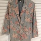 Floral Blazer by Toni Garment for Magic Vintage 1980's Medium