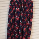 SUSAN BRISTOL Floral Pleated Skirt Made in USA size 10