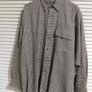 ORVIS HERRINGBONE SHIRT COTTON WOOL BLEND MEN'S SIZE MEDIUM
