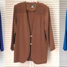 LOT OF 3 Susan Graver S.G. Sport Long Sleeve Smocked Yoke Jackets size Medium