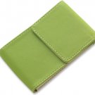 BRAND NEW Green Leather Stitchie Card Case