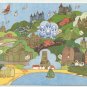 BELGIUM COLORFUL DRAWING ON P/C FROM POST OFFICE (C-25)