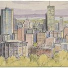 MONTREAL VIEWED FROM MOUNT ROYAL DOUBLE CARD  (B-23)