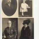 VINTAGE POSTCARDS WITH REAL PEOPLE, 4 DIFF. MINT