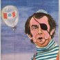 JOE CLARK AS MOSHE DAYAN - CARICATURE POSTCARD -C-278