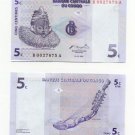 CONGO 5 Centimes BILL UNC (MASK)