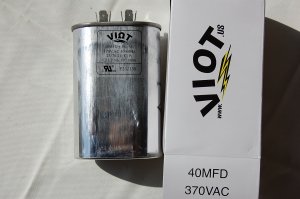 Cap 40 uFD Compressor Furnace Blower Fan Motor Start Run Capacitor Oval 370V UL Listed