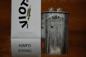 Cap 45 uFD Compressor Furnace Blower Fan Motor Start Run Capacitor Oval 370V UL Listed HVAC