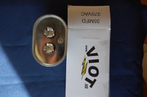 Cap 35 uFD Compressor Furnace Blower Fan Motor Start Run Capacitor Oval Shape 370V UL HVAC Part