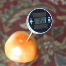 Solar Panel Powered Kitchen Cooking BBQ Digital Thermometer SS Shielded Thermister Sensor