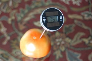 Solar Panel Powered Kitchen Cooking BBQ Digital Thermometer SS Shielded Thermister Sensor