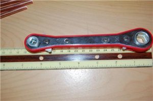 Ratchet Wrench 4-in-1 Square HVAC Refrigeration Port Valve Open Close Tool