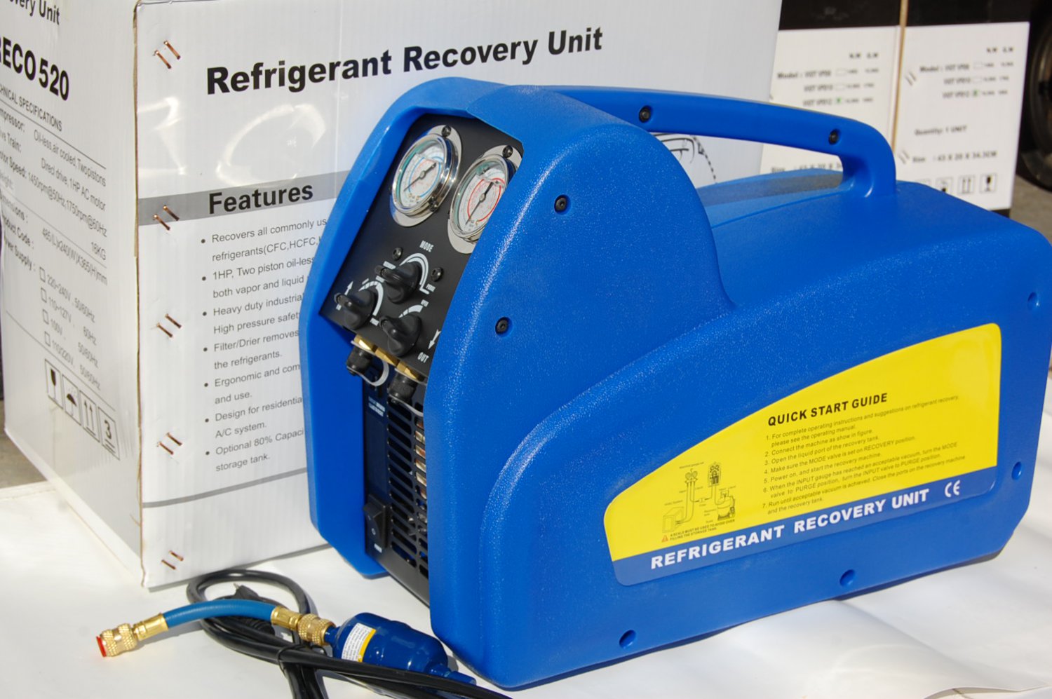 Push Pull Refrigerant Recovery Diagram