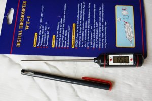 Digital Thermometer w/Food Grade SS Sensor Good for Kitchen Cooking BBQ