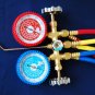 R22 R134a R12 R404a Manifold Gauge+Hose Set HVAC Charging Diagnosis Recovery Tool Brand New
