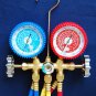 R22 R134a R12 R404a Manifold Gauge+Hose Set HVAC Charging Diagnosis Recovery Tool Brand New