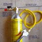 Improved:Air Brush Flush Retrofit Cleaning Tool Kit:Canister/hose/Gun  Control Valves HVAC